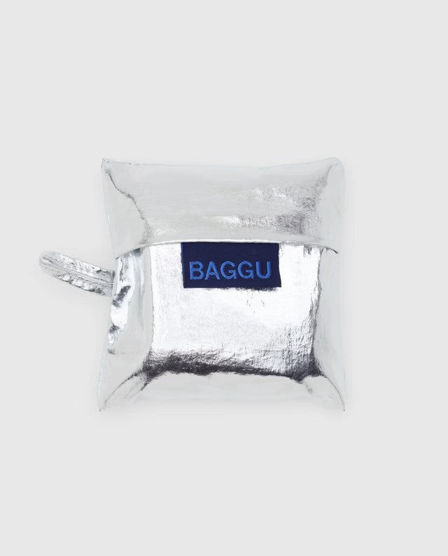 Baby Baggu Metallic Silver Europe Nederland