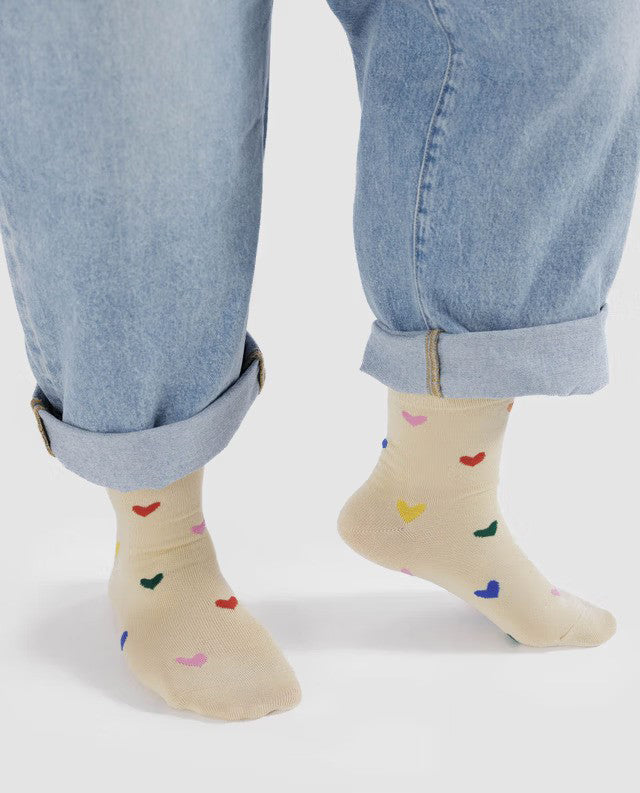 Baggu Bamboo Crew Sock Hearts Nederland Utrecht