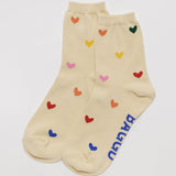 Baggu Crew Sock Hearts Bamboo Rayon Europe