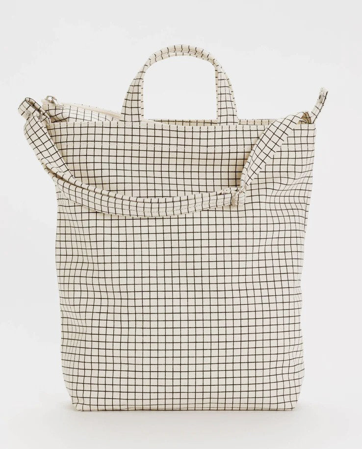 Baggu Zip Duck Bag Natural Grid Nederland Europe Deutschland Belgie