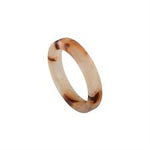 Machete Thin Stack Ring Blush Tortoise