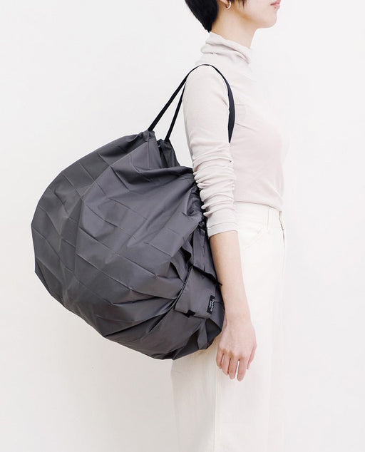 Shupatto Compact Large Charcoal Sumi pleated foldable bag NL Utrecht