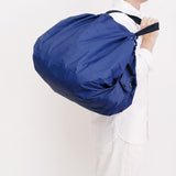 Shupatto Compact Large Charcoal Yoru Night Blue pleated foldable bag NL Utrecht