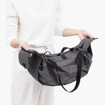 Shupatto Compact Large Charcoal pleated foldable bag NL Utrecht