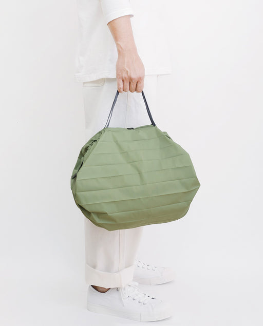 Shupatto pleated foldable bag Compact M Mori Forest